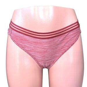 NWT‎ Victoria's Secret Red Wine Static Thong Panty Large
